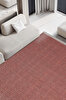 Picture of Koza Halı Rosso Red Woven Sisal Rug Jute Carpet Kilim Living Room Sitting Room Bedroom Hallway Rug 23033A 60 x 100