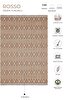 Picture of Koza Halı Rosso Orange Woven Sisal Rug Jute Carpet Kilim Living Room Bedroom Hallway Machine Made 23037A 60 x 100