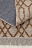 Picture of Koza Halı Rosso Orange Woven Sisal Rug Jute Carpet Kilim Living Room Bedroom Hallway Machine Made 23037A 60 x 100