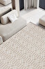 Picture of Koza Halı Rosso Cream Woven Sisal Rug Jute Rug Kilim Living Room Sitting Room Bedroom Hallway Rug 23037A 60 x 100