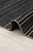 Picture of Koza Halı Rosso Black Woven Sisal Rug Jute Rug Kilim Living Room Sitting Room Bedroom Hallway Rug 23041A 60 x 100