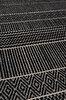 Picture of Koza Halı Rosso Black Woven Sisal Rug Jute Rug Kilim Living Room Sitting Room Bedroom Hallway Rug 23041A 60 x 100