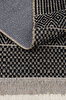 Picture of Koza Halı Rosso Black Woven Sisal Rug Jute Rug Kilim Living Room Sitting Room Bedroom Hallway Rug 23041A 60 x 100