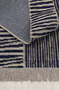 Picture of Koza Halı Rosso Navy Blue Woven Sisal Rug Jute Rug Kilim Living Room Sitting Room Bedroom Hallway Rug 23043A 60 x 100