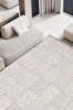 Picture of Koza Halı Rosso Cream Woven Sisal Rug Jute Rug Kilim Living Room Sitting Room Bedroom Hallway Rug 23043A 60 x 100
