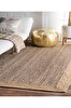 Picture of Koza Carpet Natura Hand Woven Jute Bohemian Style Authentic Living Room Living Room Corridor Bedroom Natural Carpet 00020A 90 x 150