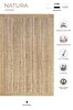Picture of Koza Carpet Natura Hand Woven Jute Bohemian Style Authentic Living Room Living Room Corridor Bedroom Natural Carpet 00020A 90 x 150