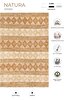 Picture of Koza Carpet Natura Hand Woven Jute Bohemian Style Authentic Living Room Living Room Corridor Bedroom Natural Carpet 00025A 90 x 150