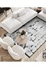 Picture of Koza Carpet Koza Meridyen Black Carpet Rug Balcony Terrace Garden Living Room Corridor Machine Carpet 65284 78 x 150
