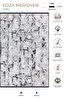 Picture of Koza Carpet Koza Meridyen Black Carpet Rug Balcony Terrace Garden Living Room Corridor Machine Carpet 65284 78 x 150