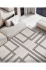 Picture of Koza Carpet Koza Premium Amour Cream Carpet Living Room Sitting Room Bedroom Hallway Machine Carpet 53091 78 x 150