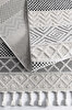 Picture of Koza Carpet Koza Hayad Monaco Cream Black Carpet Living Room Bedroom Hallway Machine Carpet 33342 80 x 150