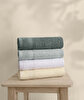 Picture of Koza Home Likya 100% Cotton Border 4-Piece Face Dowry Towel Set 1002A Standard