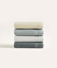 Picture of Koza Home Likya 100% Cotton Border 4-Piece Face Dowry Towel Set 1002A Standard