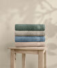 Picture of Koza Home Likya 100% Cotton Border 4-Piece Face Dowry Towel Set 1003A Standard