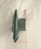 Picture of Koza Home Likya 100% Cotton Bordered Green 2-Piece Dowry Towel Set 1004A 70 x 140 - 50 x 90