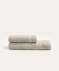 Picture of Koza Home Likya 100% Cotton Bordered Mink 2-Piece Dowry Towel Set 1005A 70 x 140 - 50 x 90