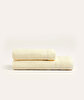 Picture of Koza Home Likya 100% Cotton Bordered Cream 2-Piece Dowry Towel Set 1007A 70 x 140 - 50 x 90