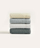 Picture of Koza Home Likya 100% Cotton Jacquard Border Cross Striped 4-Piece Face Dowry Towel Set 1013A Standard