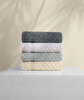Picture of Koza Home Likya 100% Cotton Jacquard Border Cross Striped 4-Piece Face Dowry Towel Set 1013A Standard
