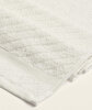 Picture of Koza Home Likya 100% Cotton Jacquard Border Cross Striped 4-Piece Face Dowry Towel Set 1013A Standard