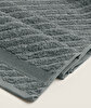 Picture of Koza Home Likya 100% Cotton Jacquard Border Cross Striped 4-Piece Face Dowry Towel Set 1013A Standard