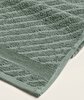 Picture of Koza Home Likya 100% Cotton Jacquard Border Cross Striped 4-Piece Face Dowry Towel Set 1014A Standard