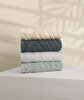 Picture of Koza Home Likya 100% Cotton Jacquard Border Herringbone 4-Piece Face Dowry Towel Set 1024A Standard
