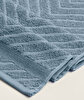 Picture of Koza Home Likya 100% Cotton Jacquard Border Herringbone 4-Piece Face Dowry Towel Set 1025A Standard