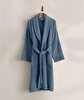 Picture of Koza Home Likya 100% Cotton Single Blue Dowry Bathrobe 1041A L-XL