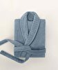 Picture of Koza Home Likya 100% Cotton Single Blue Dowry Bathrobe 1041A L-XL