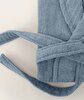 Picture of Koza Home Likya 100% Cotton Single Blue Dowry Bathrobe 1041A L-XL