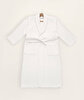 Picture of Koza Home Likya 100% Cotton White Dowry Bathrobe Set of 2 1 Bathrobe 1 Towel 1054A SM