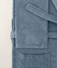 Picture of Koza Home Likya 100% Cotton Blue Dowry Bathrobe Set of 2 1 Bathrobe 1 Towel 1051A L-XL