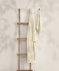 Picture of Koza Home Likya 100% Cotton Cream Dowry Bathrobe Set of 2 1 Bathrobe 1 Towel 1053A L-XL