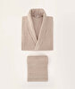 Picture of Koza Home Likya 100% Cotton Salmon-Cream 4-Piece Dowry Family Bathrobe and Towel Set 2 Bathrobes 2 Towels 1062A Standard