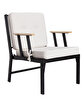 Picture of Koza Home Mist Beige Single Garden Chair Black Skeleton 6001 Single