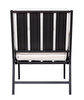 Picture of Koza Home Mist Beige Single Garden Chair Black Skeleton 6001 Single