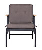 Picture of Koza Home Mist Brown Single Garden Chair Black Skeleton 6002 Single
