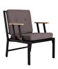 Picture of Koza Home Mist Brown Single Garden Chair Black Skeleton 6002 Single