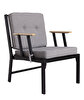 Picture of Koza Home Mist Gray Single Garden Chair Black Skeleton 6003 Single