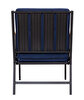 Picture of Koza Home Mist Navy Blue Single Garden Chair Black Skeleton 6004 Single