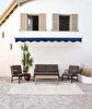 Picture of Koza Home Mist Brown Double Garden Chair Black Frame 6006 Double