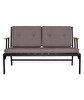 Picture of Koza Home Mist Brown Double Garden Chair Black Frame 6006 Double