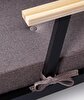 Picture of Koza Home Mist Brown Double Garden Chair Black Frame 6006 Double