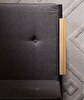 Picture of Koza Home Mist Brown Double Garden Chair Black Frame 6006 Double