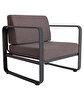 Picture of Koza Home Nea Single Brown Garden Chair Anthracite Frame 7002 Single