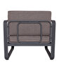 Picture of Koza Home Nea Single Brown Garden Chair Anthracite Frame 7002 Single