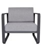 Picture of Koza Home Nea Single Gray Garden Chair Anthracite Frame 7003 Single