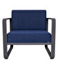 Picture of Koza Home Nea Single Navy Blue Garden Chair Anthracite Frame 7004 Single